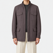 On-model | Black Coffee Cashmere Jacket