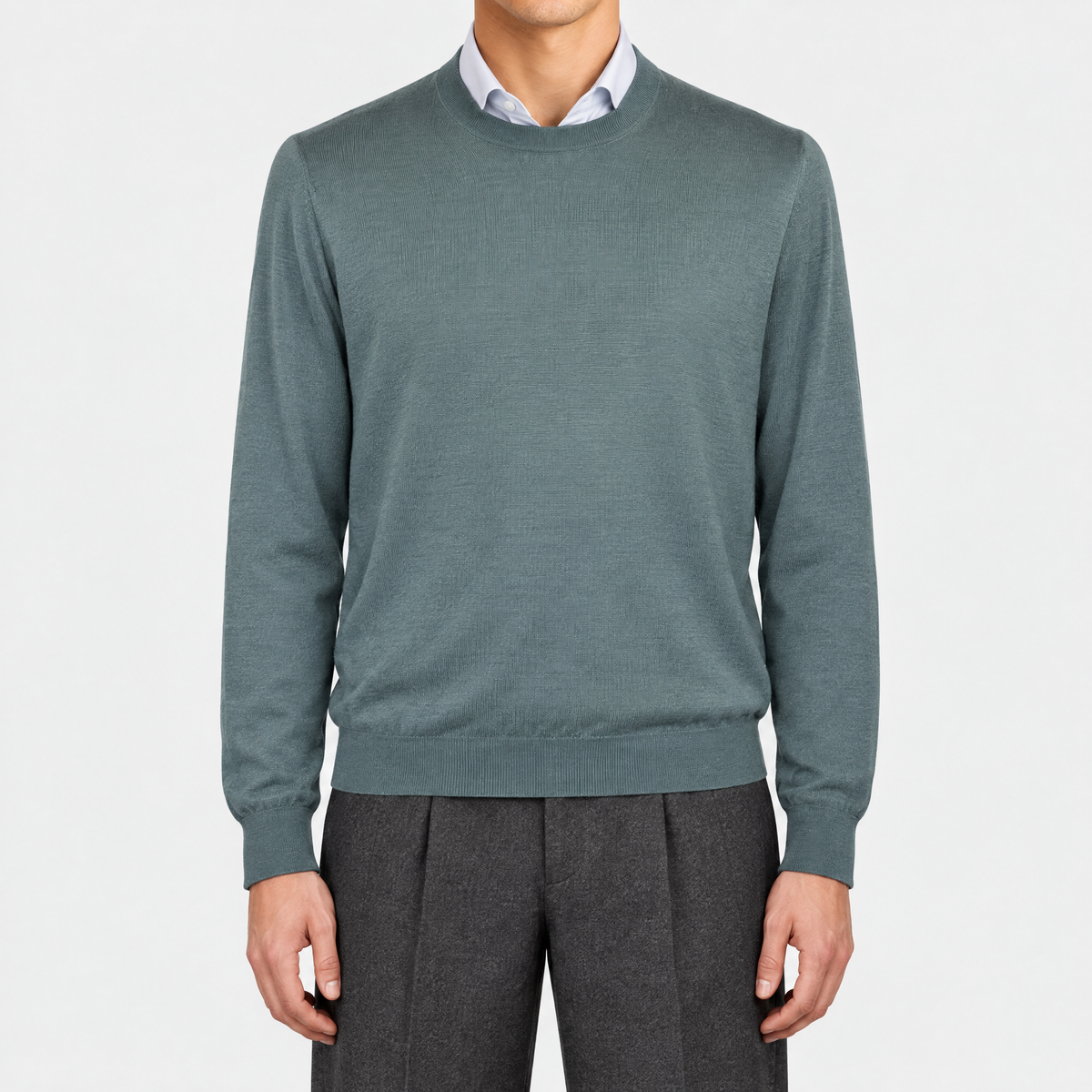 Green Cashmere Silk Sweater