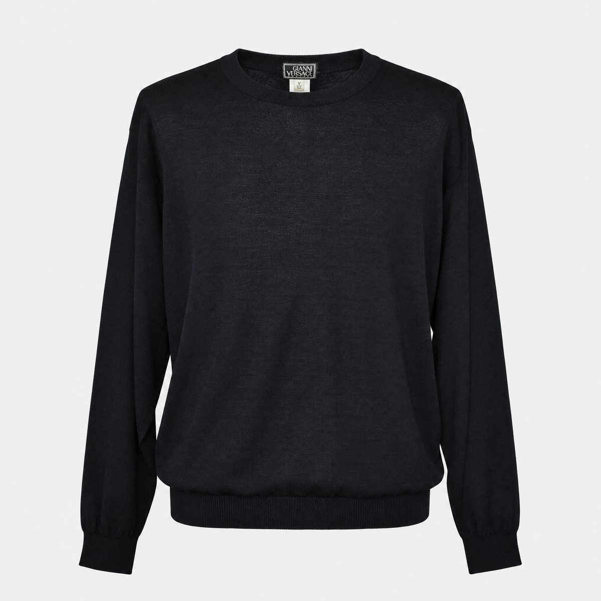 Black Cashmere/Silk/Wool Sweater (EU 52)