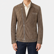 Brown Suede Jacket L