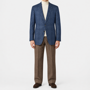 Ing Loro Piana Blue Checked Blazer Cashmere