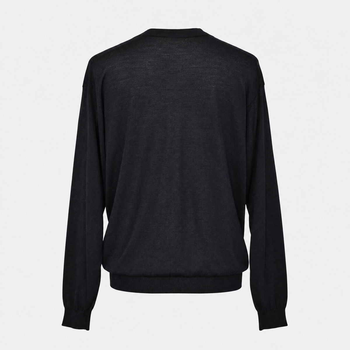 Black Cashmere/Silk/Wool Sweater (EU 52)