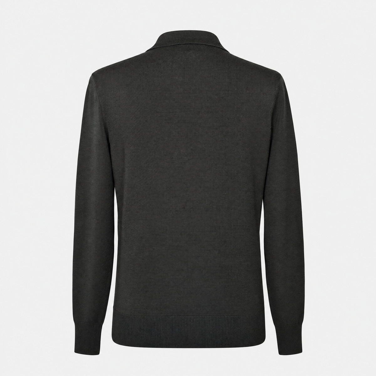 Khaki Virgin Wool Polo-Sweater (EU 48)