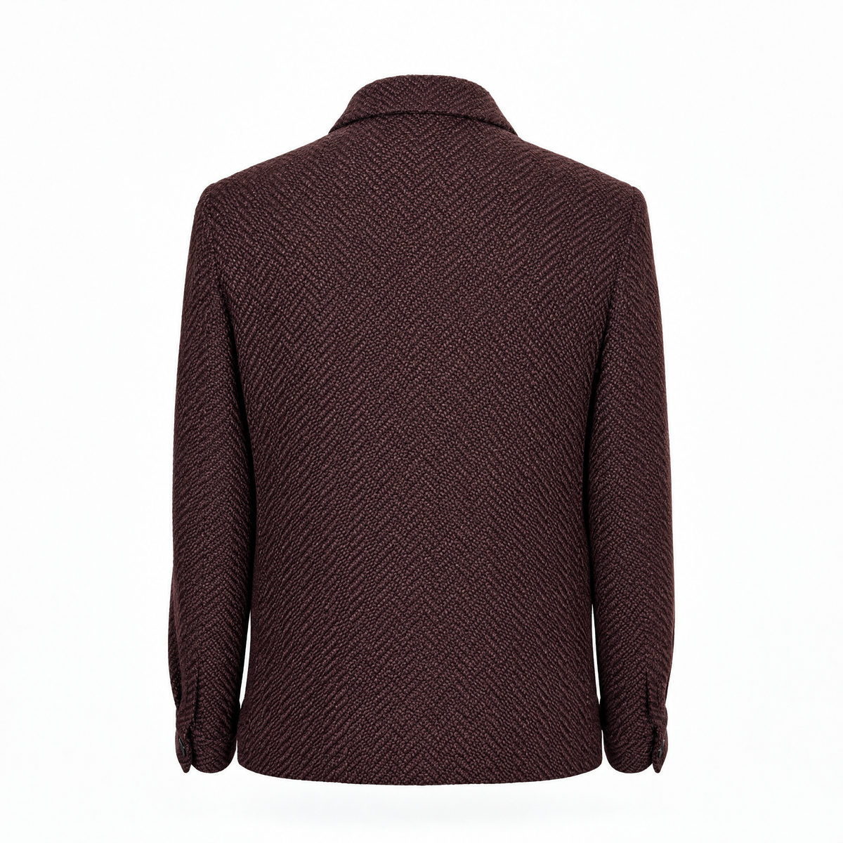 Burgundy Brown Alpaca Chore Jacket