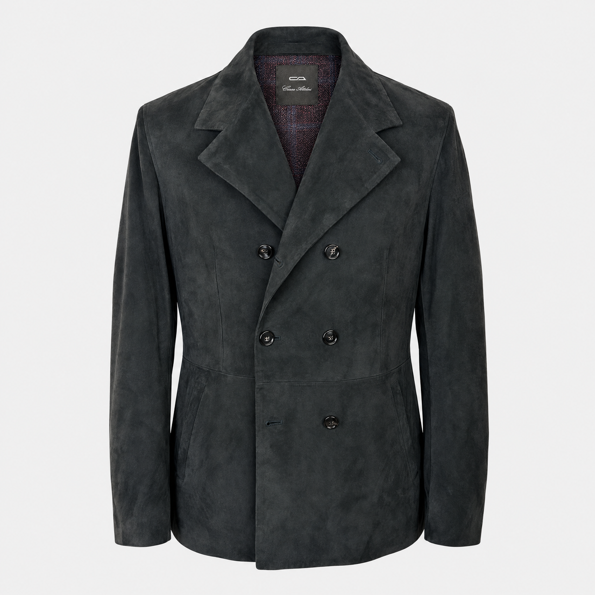 2026-10-27_Cesare Attolini_Suede Peacoat Anthracite_Garment-front