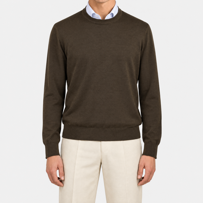 Brown Merino Sweater