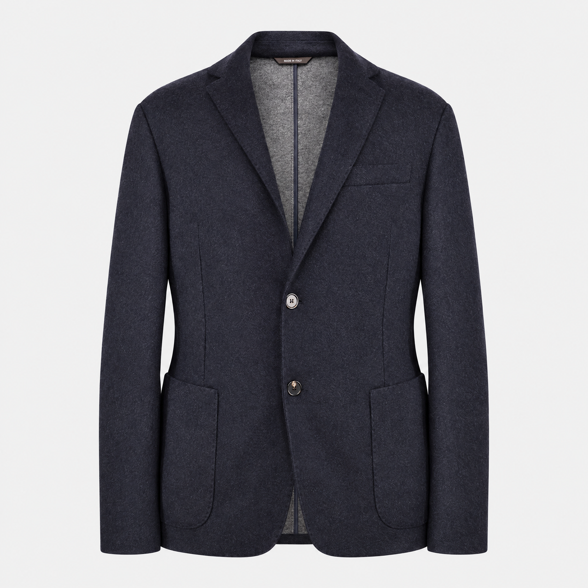 Garment front | Navy Novalis Cashmere Jersey Jacket