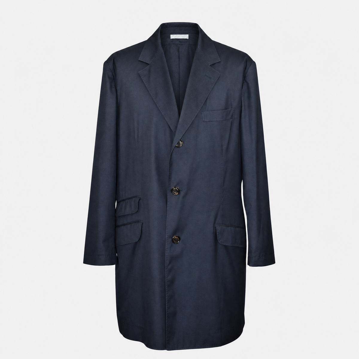 Navy Light Coat Virgin Wool / Silk