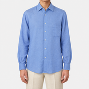 2026-10-30_Loro Piana_Light Blue Linen Shirt_On-model
