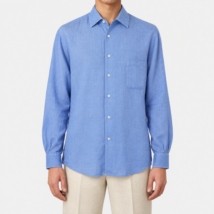Light Blue Linen Shirt