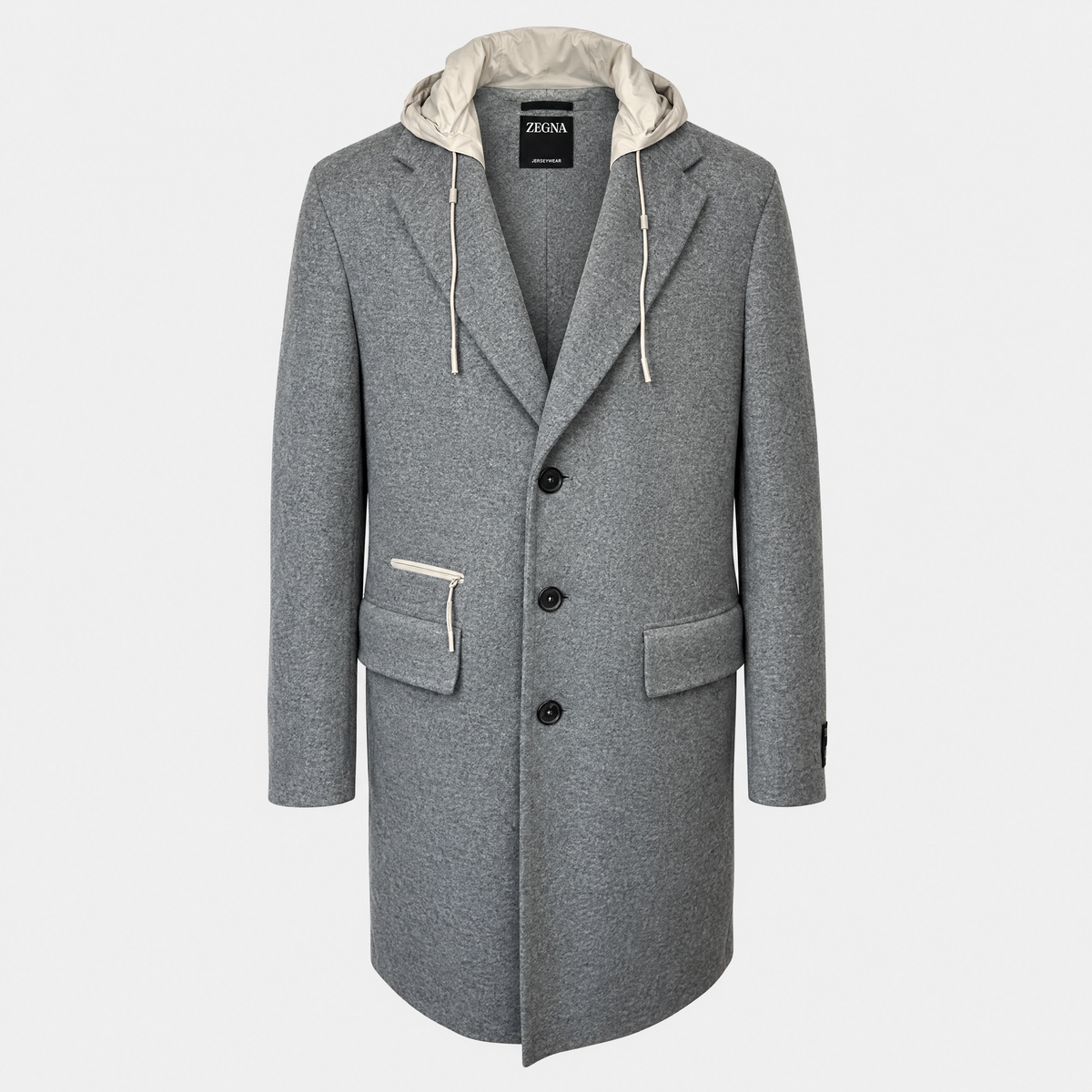 2026-10-27_Zegna_Jerseywear Coat Grey Detachable Hood_Garment-front