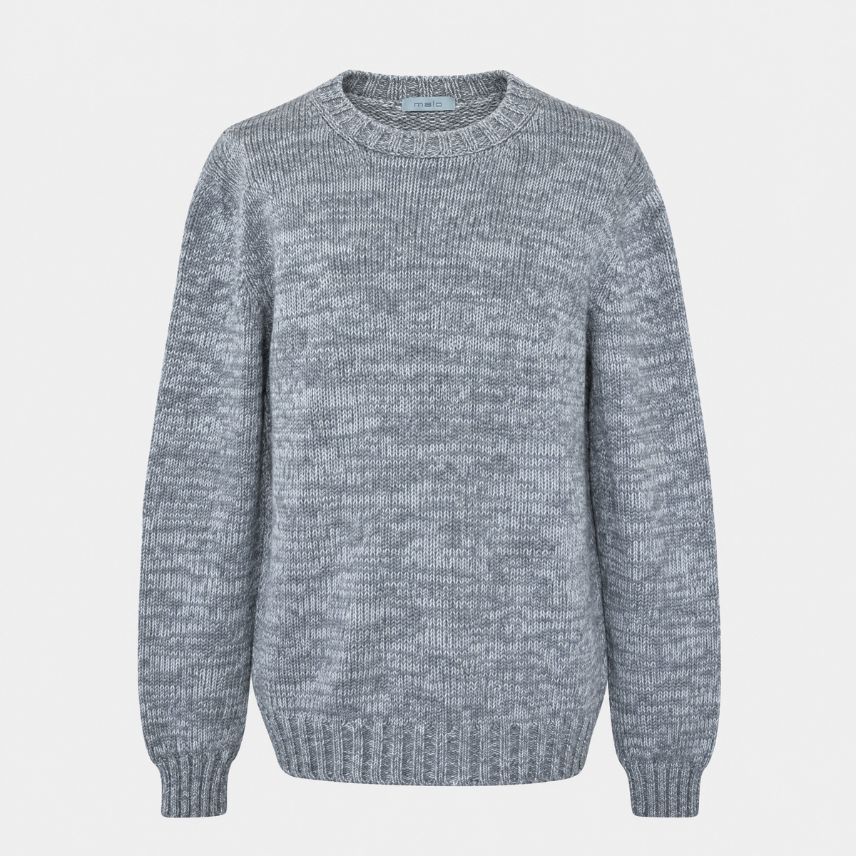 Grey-White Melange Cashmere Sweater (EU 56)