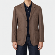 Brown Virgin Wool / Silk Blazer