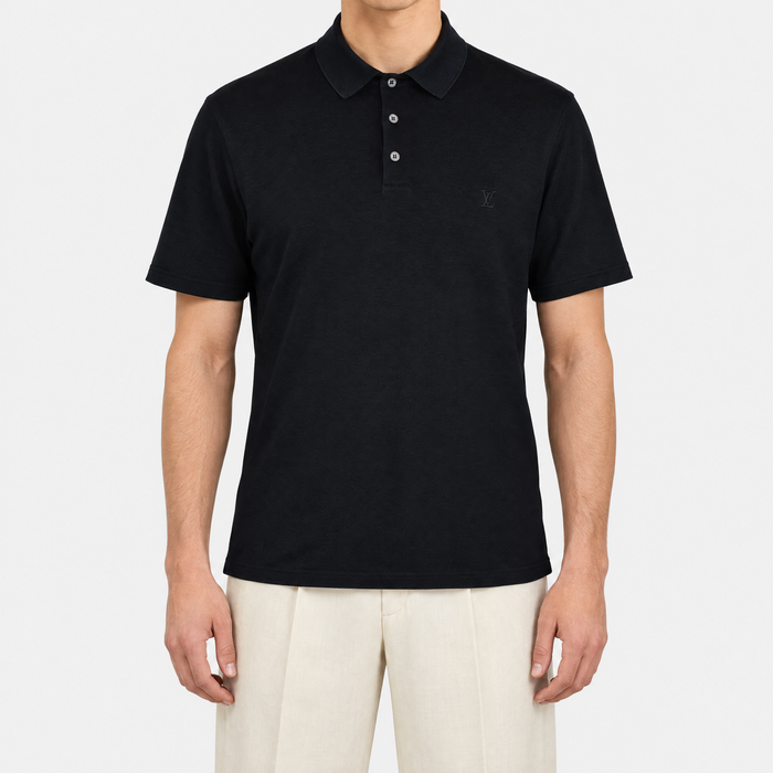 Black Cotton Poloshirt (XL)