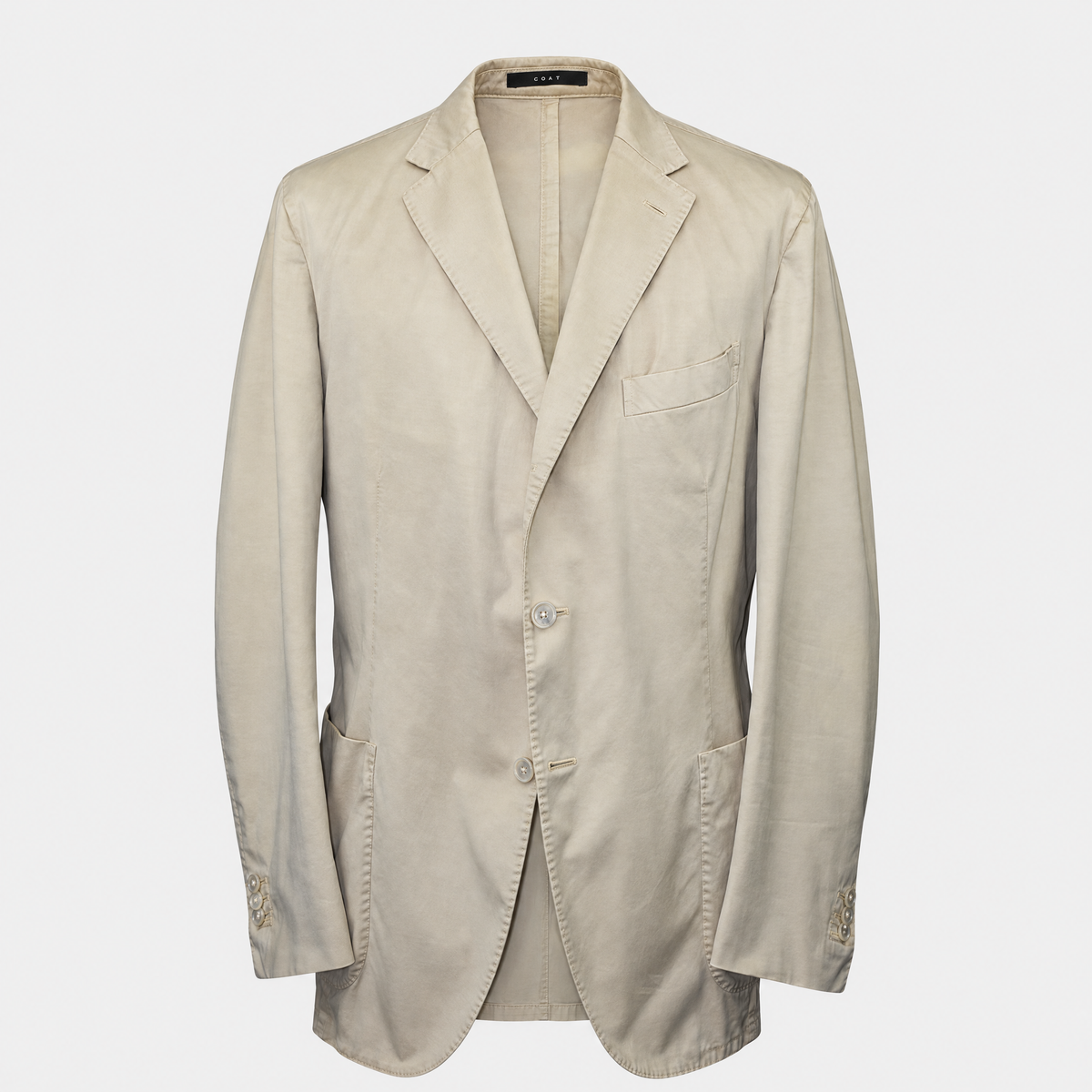 Beige Cotton Blazer