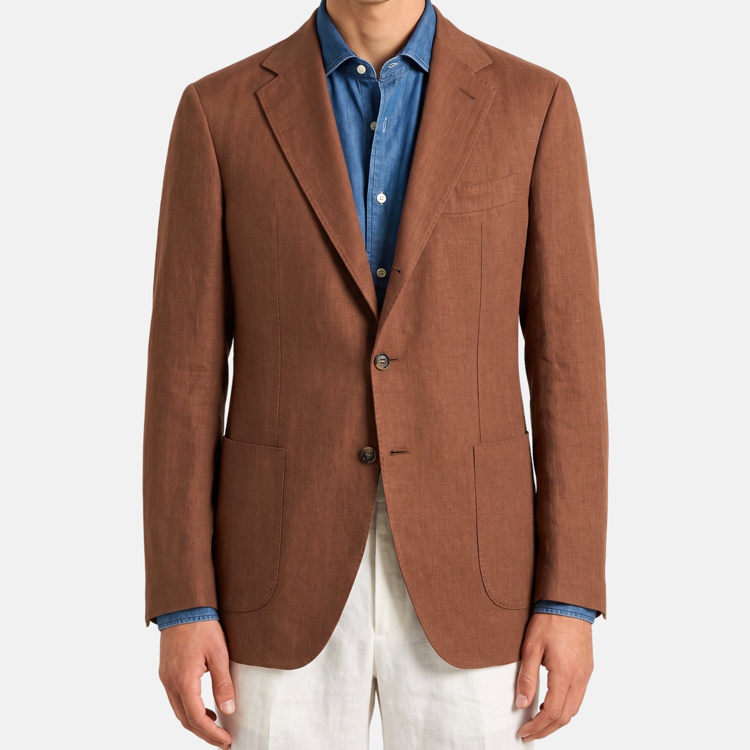 Brown Linen Blazer (EU 54)