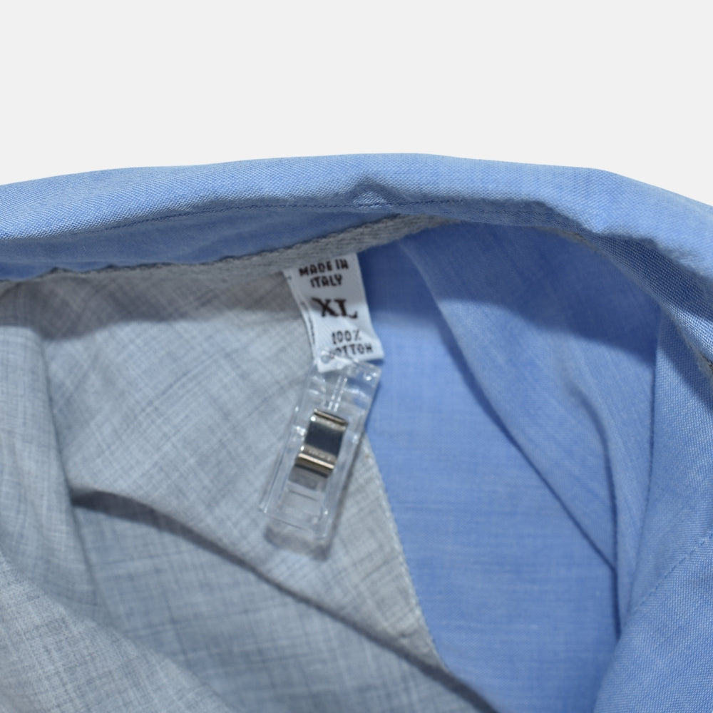 Light Blue Cotton Button-Down Shirt