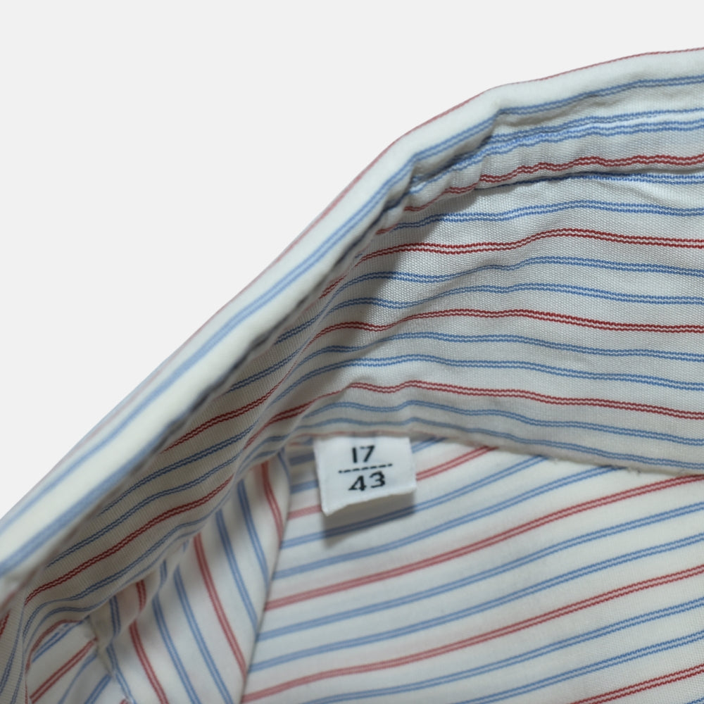White Red Blue Stripe Shirt