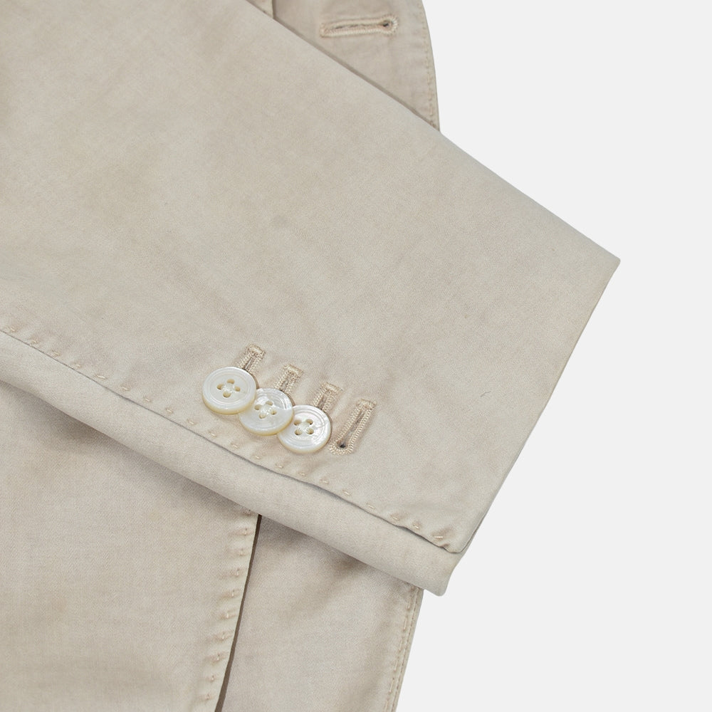 Beige Cotton Blazer