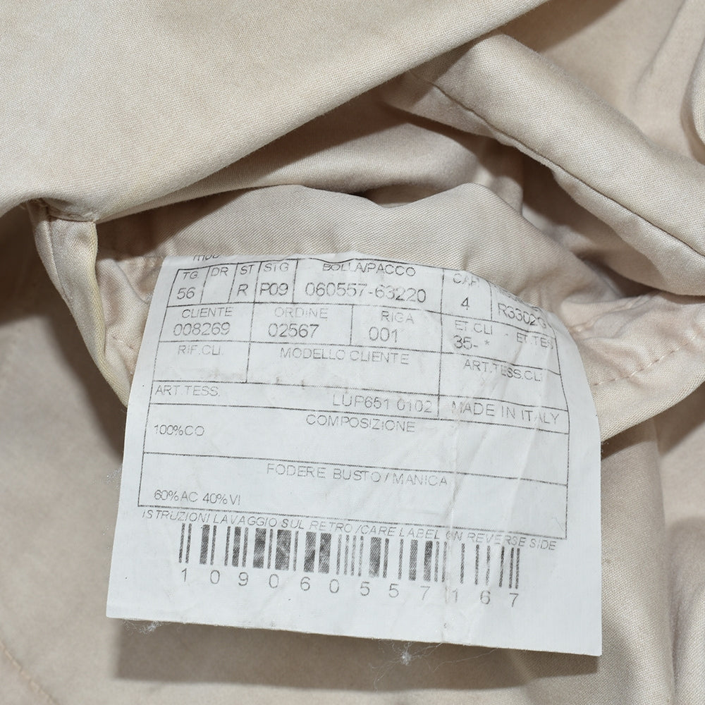 Beige Cotton Blazer