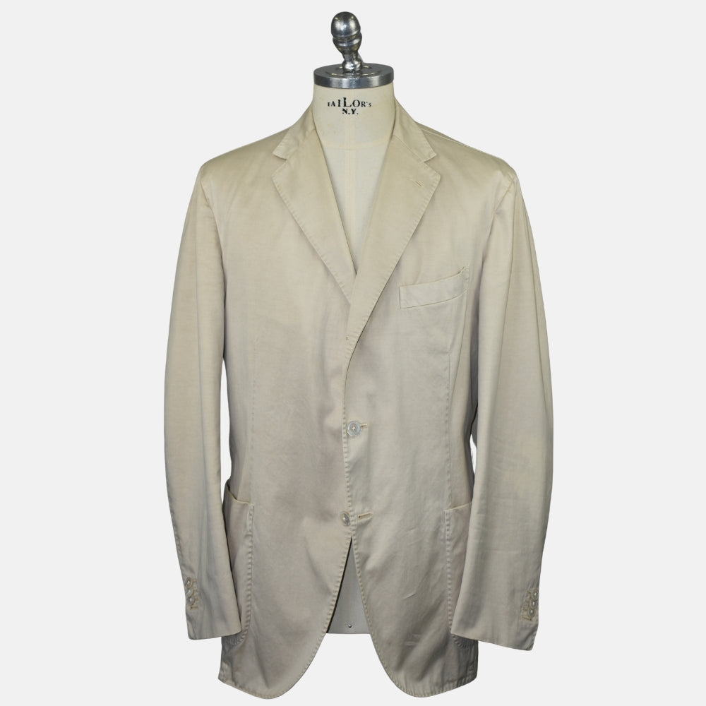 Beige Cotton Blazer