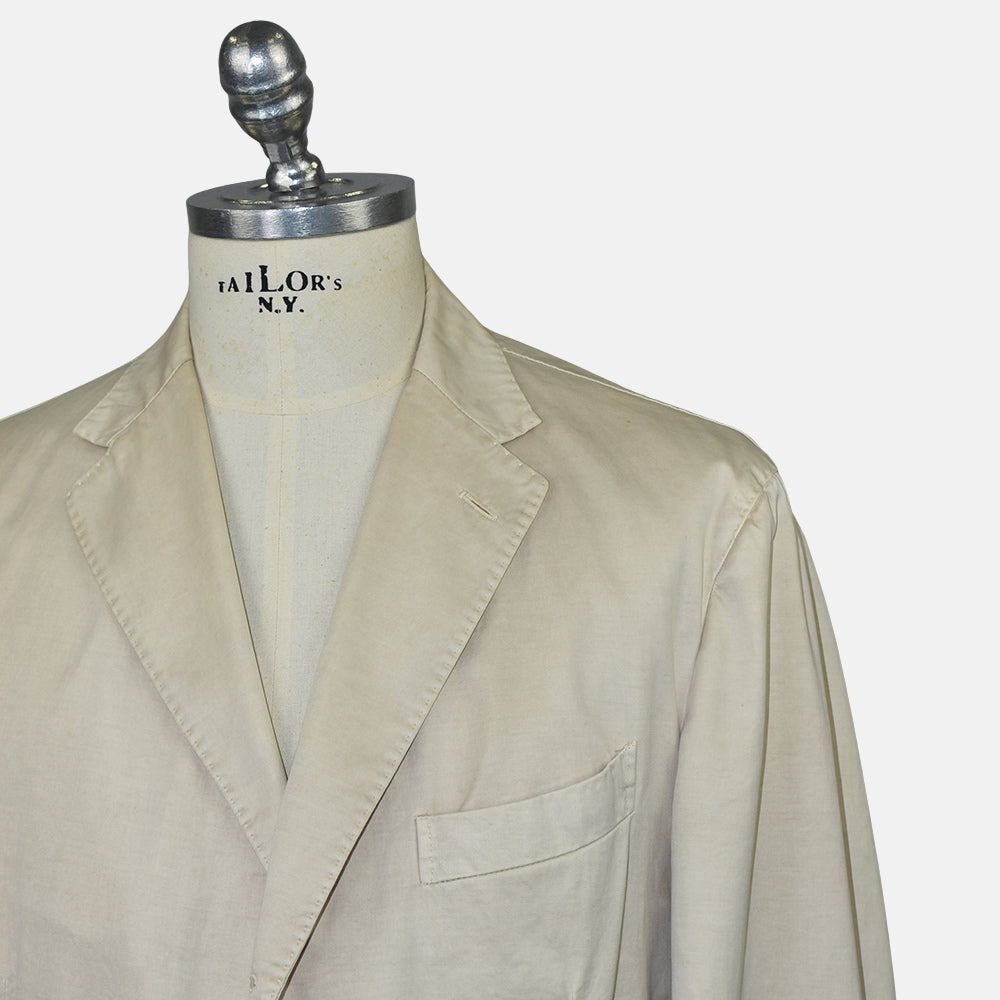Beige Cotton Blazer
