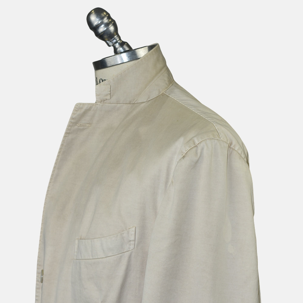 Beige Cotton Blazer