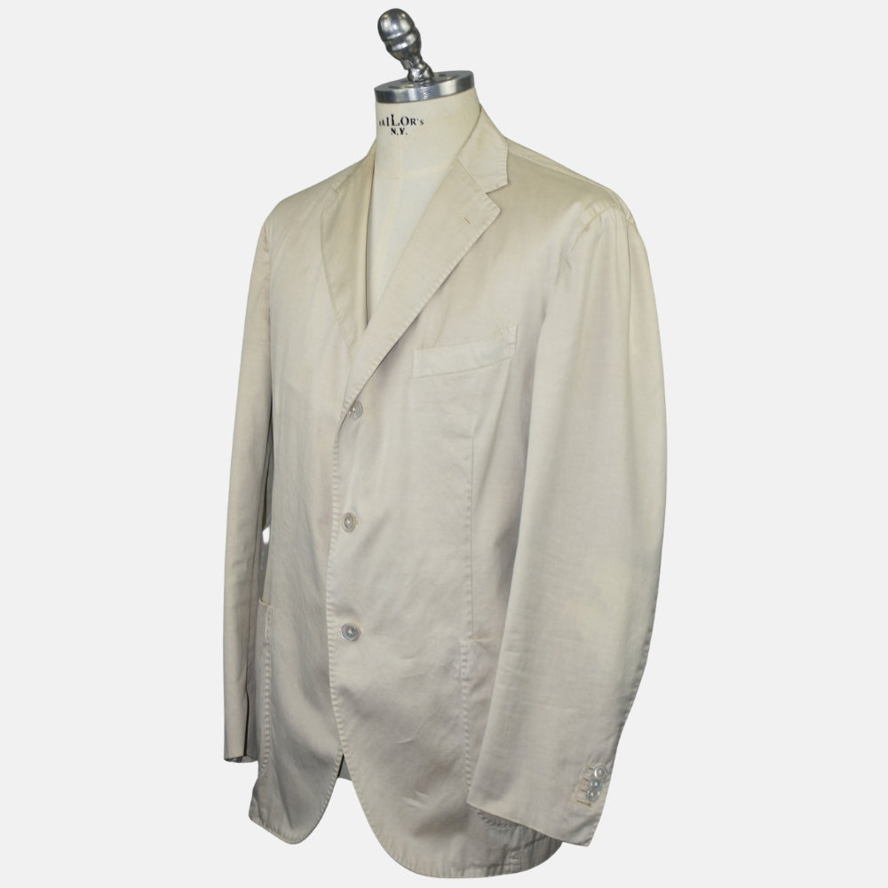 Beige Cotton Blazer