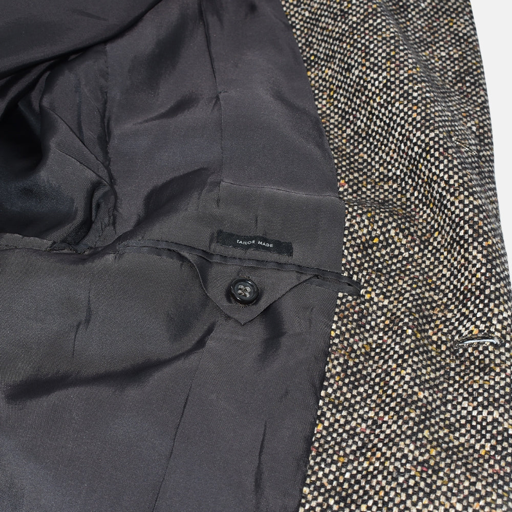 Brown Cashmere Tweed Blazer