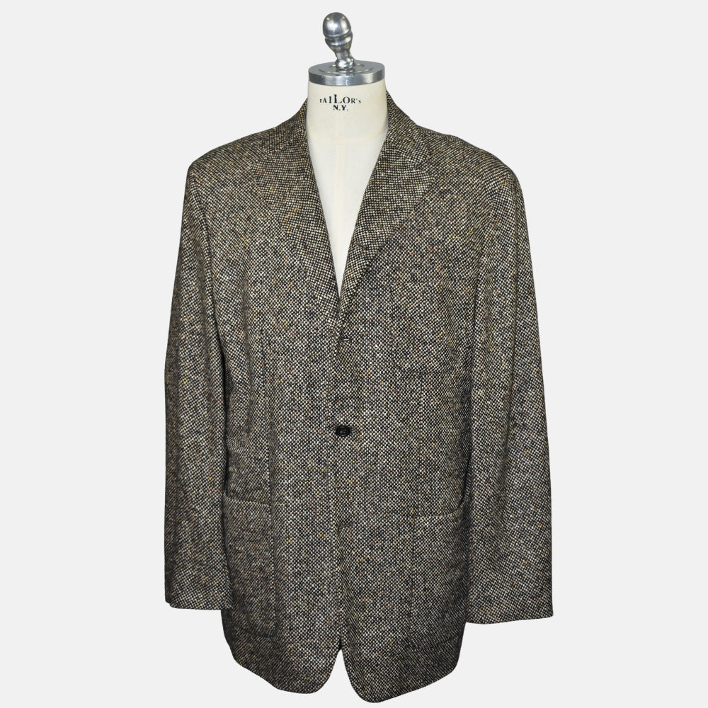 Brown Cashmere Tweed Blazer