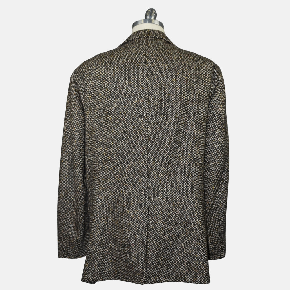 Brown Cashmere Tweed Blazer