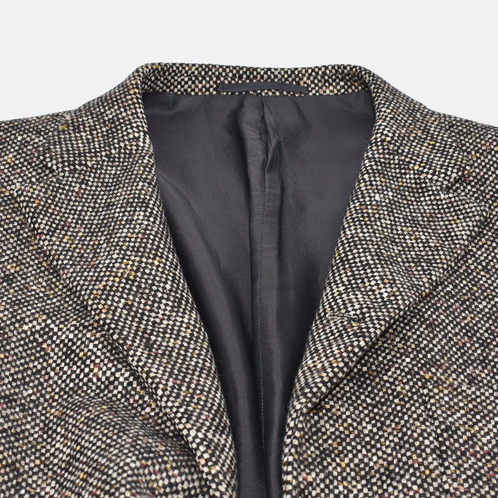 Brown Cashmere Tweed Blazer