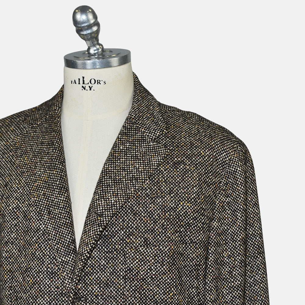 Brown Cashmere Tweed Blazer