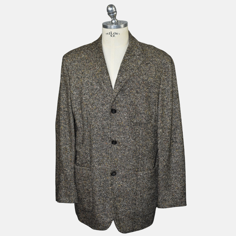 Brown Cashmere Tweed Blazer
