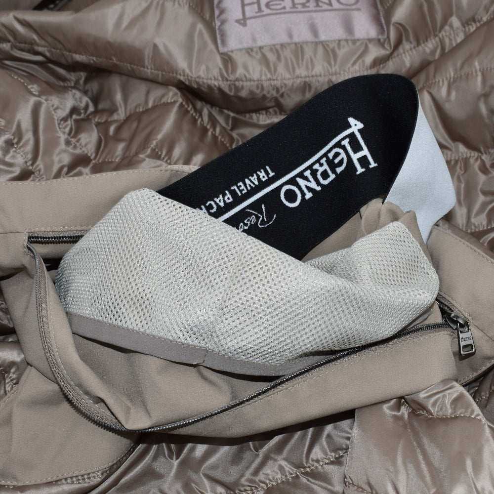 Taupe Resort Hooded Half Coat
