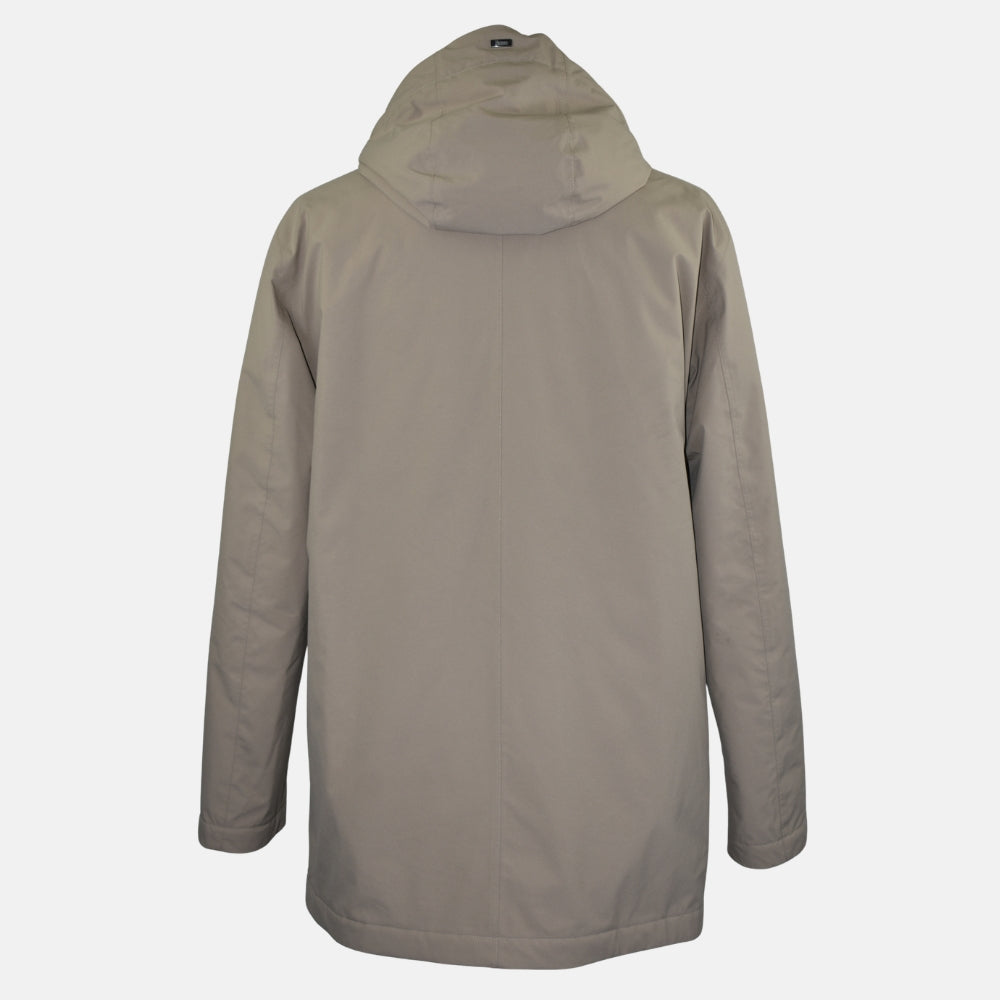 Taupe Resort Hooded Half Coat