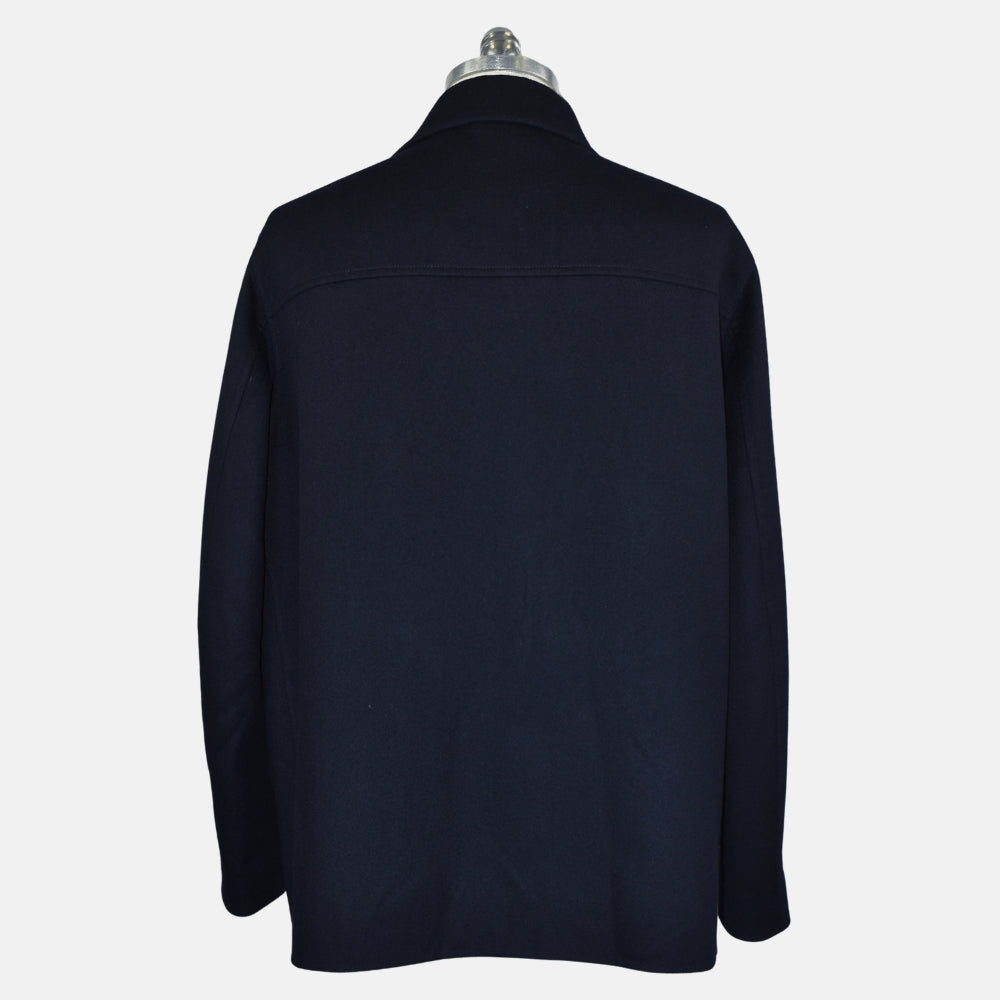 Navy Cashmere Field Jacket