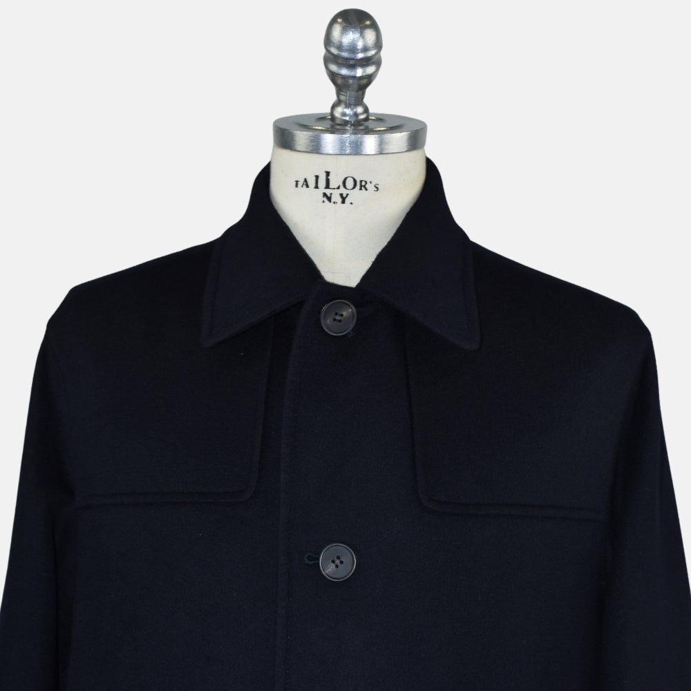 Navy Cashmere Field Jacket