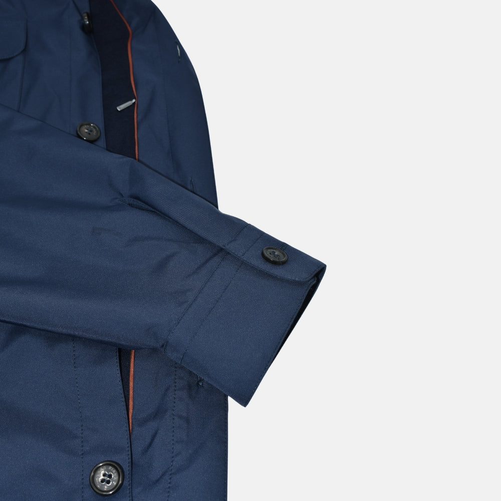 Navy Storm System Overshirt Jacket