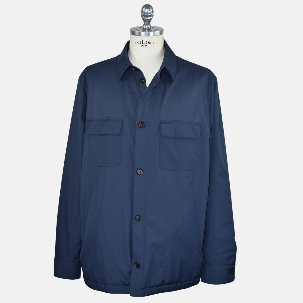 Navy Storm System Overshirt Jacket