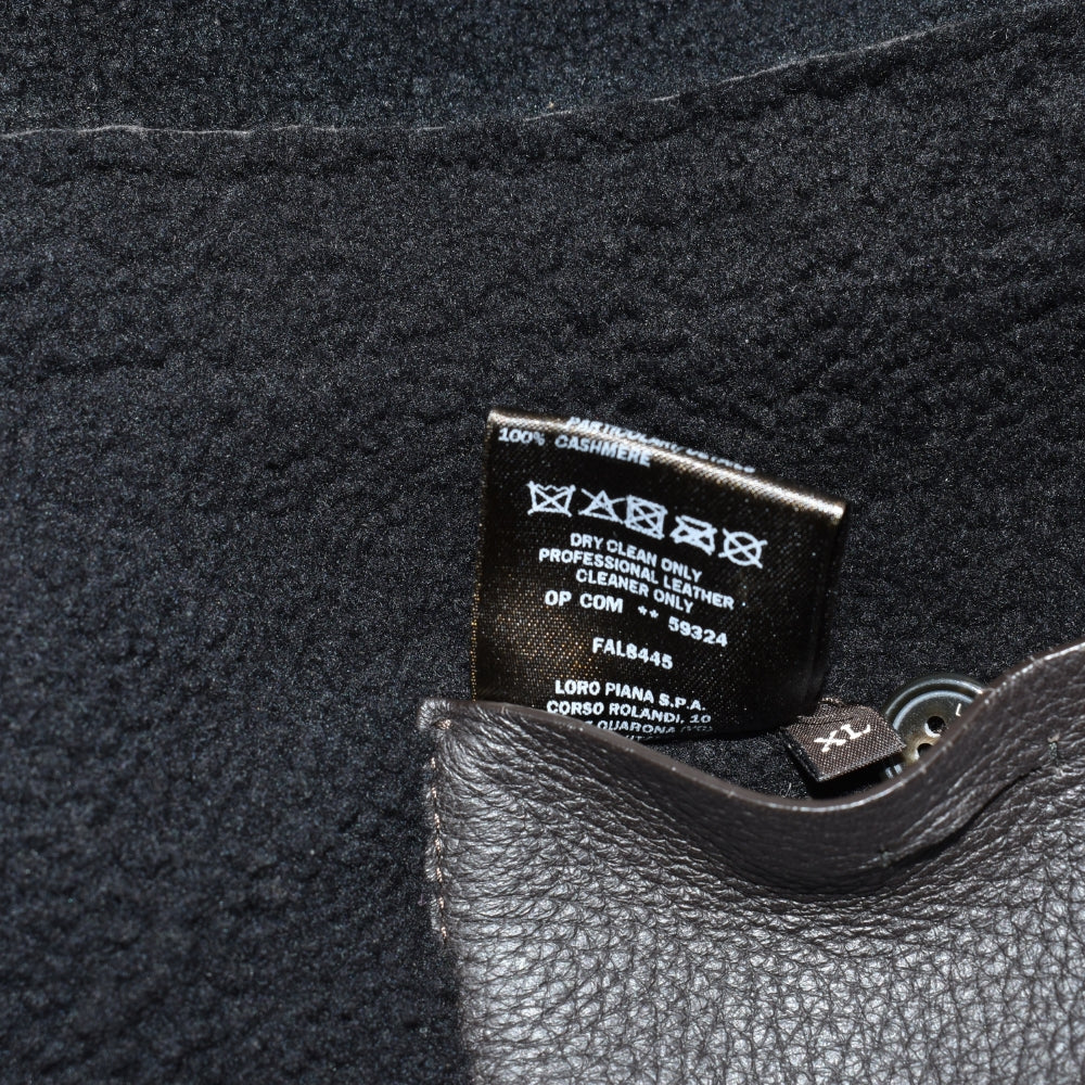 Dark Brown Shearling Car Coat