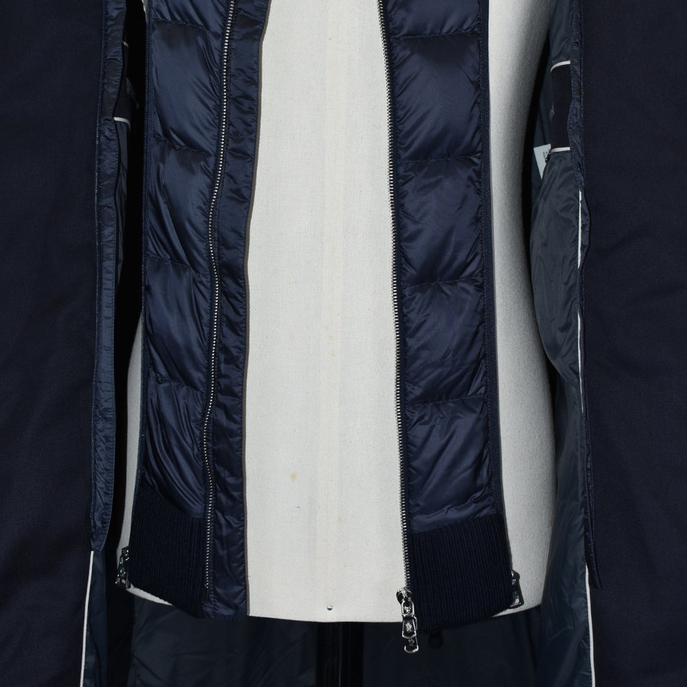 Navy Chereau Wool Down Coat