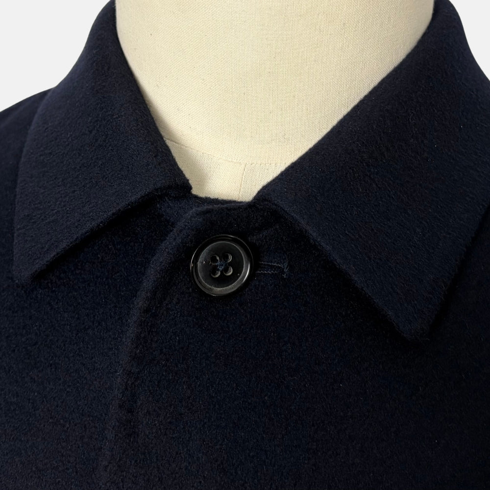 Cashmere Jacket with Leather Details