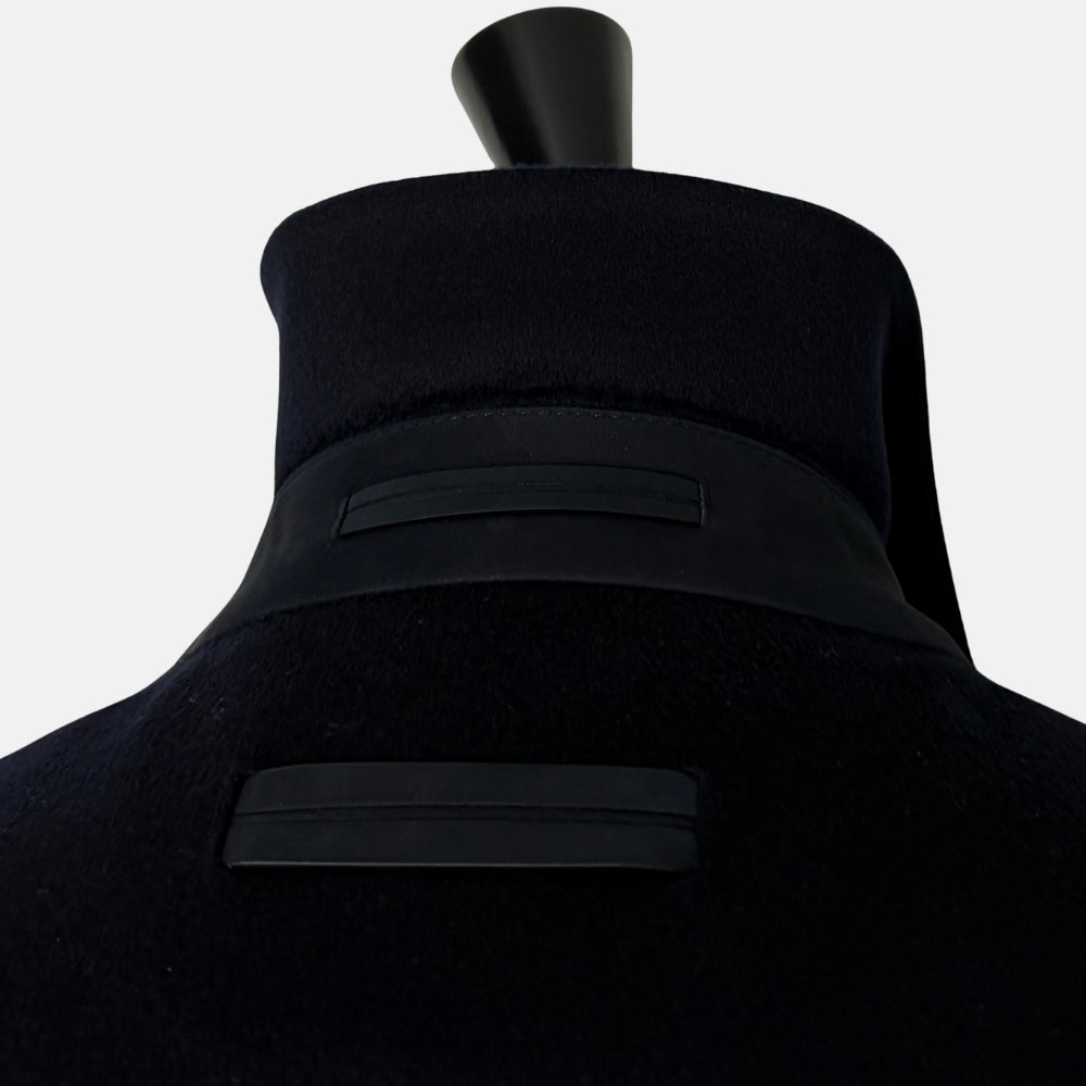 Cashmere Jacket with Leather Details