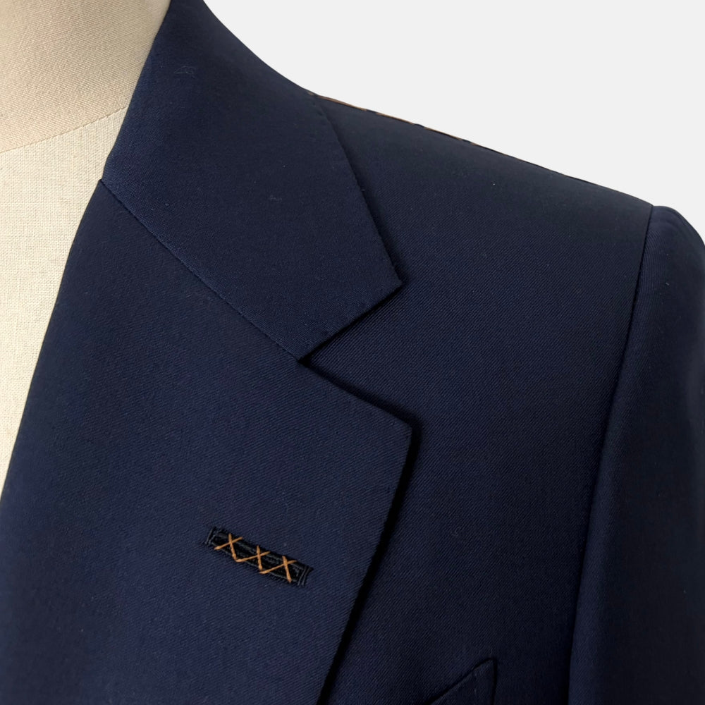 XXX Wool Three-Button Jacket Navy