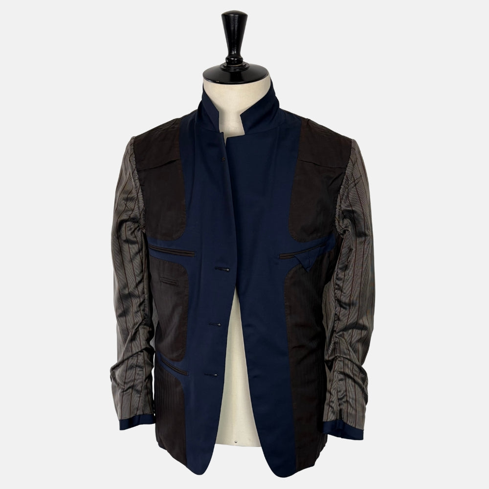 XXX Wool Three-Button Jacket Navy