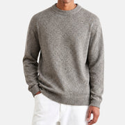 Brown-White Mottled Sweater made of Cashmere (EU 50)