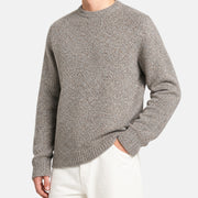 Brown-White Melange Sweater made of Cashmere (EU 50)