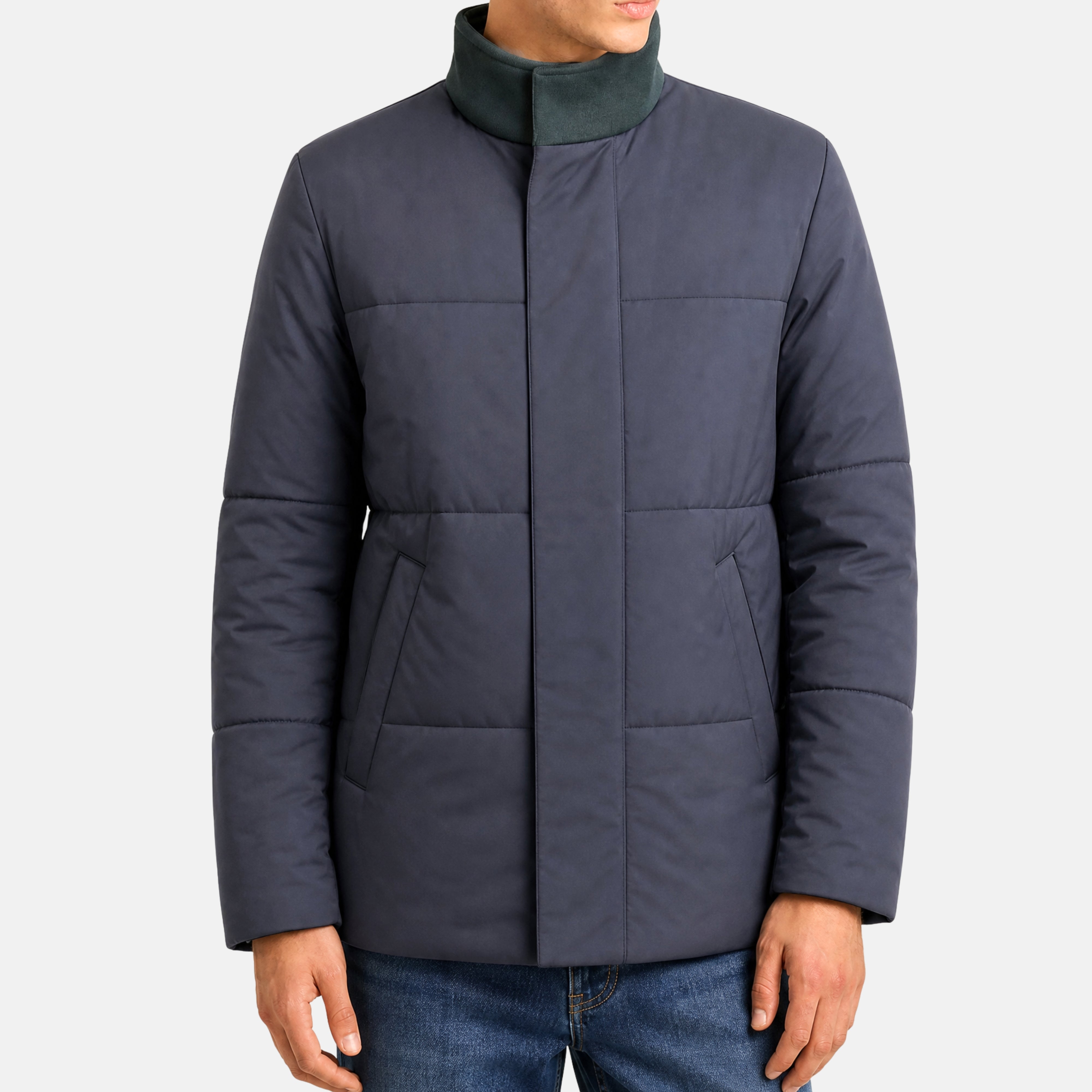 Loro Piana Navy/Green Keiss Cashmere Reversible Coat – pre-owned luxury menswear at Sanpetuna