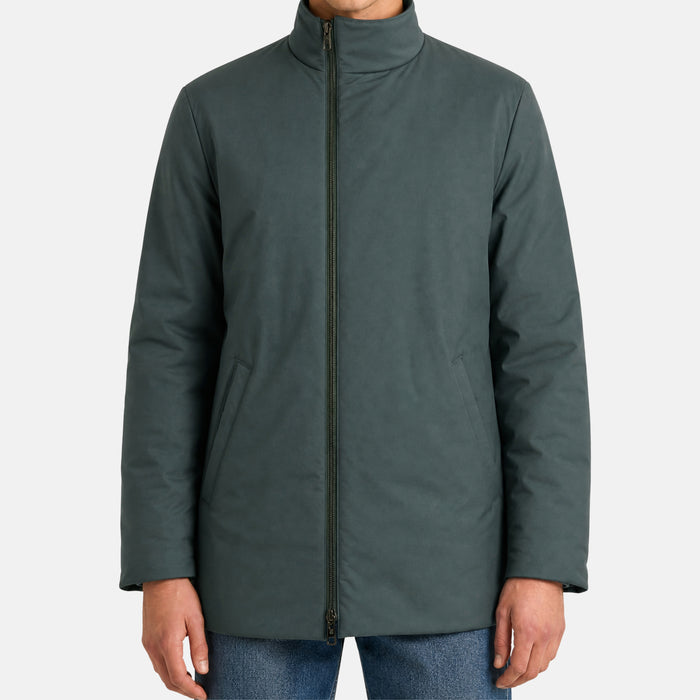 Navy/Green "Keiss" Cashmere Reversible Coat (L)